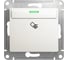 Механизм карточного выключателя Systeme Electric (Schneider Electric) Glossa, перламутр GSL000669 20 шт 13606485436200 1
