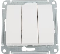 Выключатель 3-клавишный Systeme Electric (Schneider Electric) Glossa Молочный, сх.3, 10AX SE GSL000931 20 шт 13606480982092