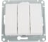 Выключатель 3-клавишный Systeme Electric (Schneider Electric) Glossa Молочный, сх.3, 10AX SE GSL000931 20 шт 13606480982092 1