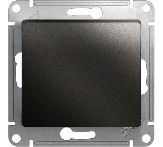 Кнопка нажимная Systeme Electric (Schneider Electric) Glossa Антрацит, сх.1, 10AX SE GSL000715 20 шт 13606485436446 1