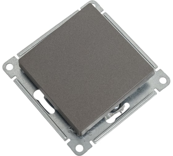 Кнопка нажимная Systeme Electric (Schneider Electric) AtlasDesign Мокко, сх.1, 10АХ, механизм SE ATN000615 5 шт 13606489702028 1