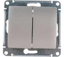 Механизм выключателя Systeme Electric (Schneider Electric) 2-кл. СП Glossa 10А IP20 сх. 5 10AX платина GSL001251 5 шт 53606481208885