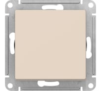 Выключатель 1-клавишный Systeme Electric Atlasdesign бежевый, 2-полюсн, 10а, механизм ATN000221 5 шт 4690201023340