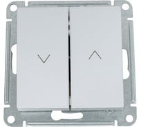Выключатель жалюзи Systeme Electric Atlasdesign алюминий, 2-кл., 10а, механизм ATN000319 5 шт 4690201021469