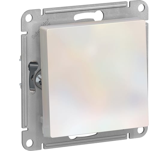 Кнопка нажимная Systeme Electric (Schneider Electric) AtlasDesign Жемчуг, сх.1, 10АХ, механизм SE ATN000415 5 шт 13606489584266 1