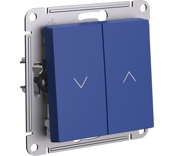 Выключатель жалюзи Systeme Electric Atlasdesign аквамарин, 2-кл., 10а, механизм ATN001119 5 шт 4690201021629 1