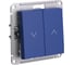 Выключатель жалюзи Systeme Electric Atlasdesign аквамарин, 2-кл., 10а, механизм ATN001119 5 шт 4690201021629 1