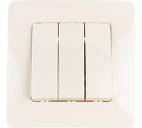 Выключатель 3-клавишный Systeme Electric (Schneider Electric) СП Blanca 10А IP20 сх. 1+1+1 250В беж. BLNVS100507 10 шт 13606489776012