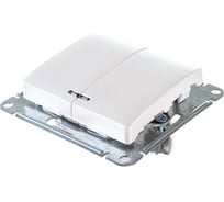 Механизм выключателя Systeme Electric (Schneider Electric) 2-кл. СП Glossa 10А 5ас подсветкой перламутр GSL000653 20 шт 13606485436163