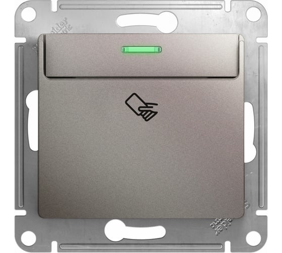 Механизм карточного выключателя Systeme Electric (Schneider Electric) Glossa,10ax, платина GSL001269 5 шт 53606481208946 1