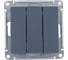 Выключатель 3-клавишный Systeme Electric (Schneider Electric) AtlasDesign Грифель, сх.1+1+1, 10АХ, механизм SE ATN000731 10 шт 13606489702394 5