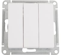 Выключатель 3-клавишный Systeme Electric Atlasdesign лотос, сх.1+1+1, 10ах, механизм ATN001331 5 шт 4690201024965