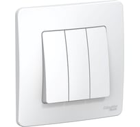 Выключатель 3-клавишный Systeme Electric (Schneider Electric) Blanca внутр Бел, 10А, 250B SE BLNVS100501 10 шт 13606481194388
