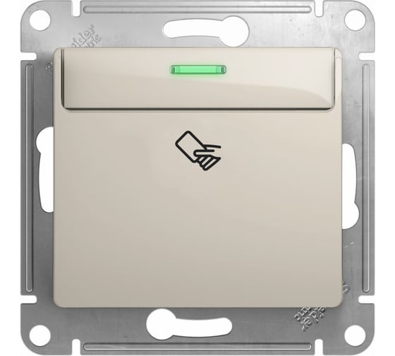 Механизм карточного выключателя Systeme Electric (Schneider Electric) Glossa,10ax, молочный GSL000969 20 шт 13606480982245