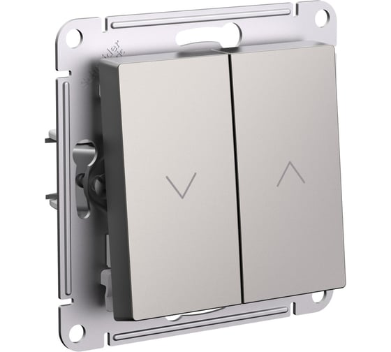 Выключатель жалюзи Systeme Electric Atlasdesign шампань, 2-кл., 10а, механизм ATN000519 5 шт 4690201021506 1