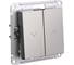 Выключатель жалюзи Systeme Electric Atlasdesign шампань, 2-кл., 10а, механизм ATN000519 5 шт 4690201021506 1