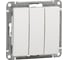 Выключатель 3-клавишный Systeme Electric (Schneider Electric) Wessen 59 Бел, 10АХ SE VS0510-351-1-86 10 шт 13606485437597 1