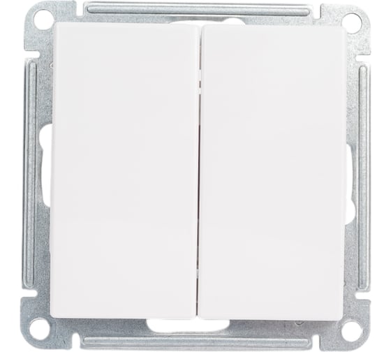 Механизм выключателя Systeme Electric (Schneider Electric) 2-кл. СП W59 10А IP20 10AX бел. VS510-252-1-86 10 шт 13606485438471 1