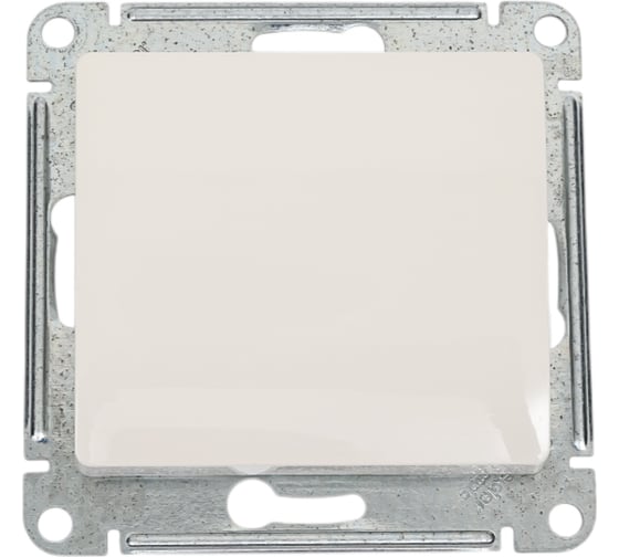 Кнопка нажимная Systeme Electric (Schneider Electric) Glossa,сх.1, 10ax, механизм, молочный GSL000915 20 шт 13606480982054 1