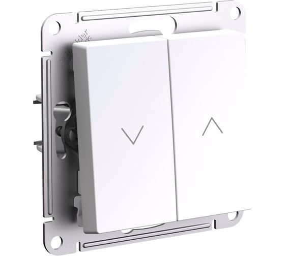 Выключатель жалюзи Systeme Electric Atlasdesign жемчуг, 2-кл. 10а, механизм ATN000419 5 шт 4690201021483 1