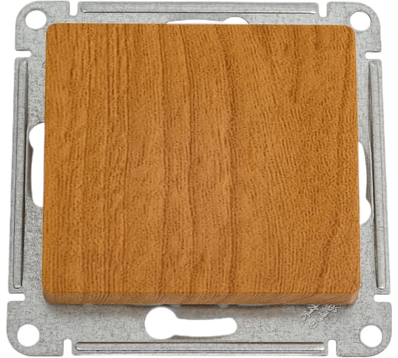 Кнопка нажимная Systeme Electric (Schneider Electric) Glossa, сх.1, 10ах, механизм, дерево дуб GSL000515 20 шт 13606480659352 1