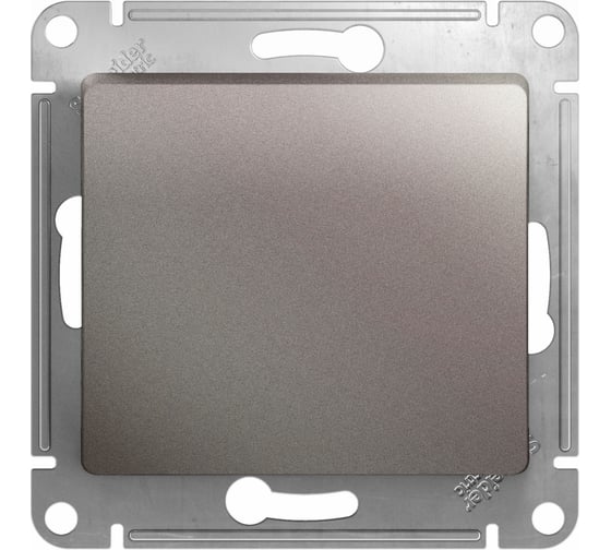 Кнопка нажимная Systeme Electric (Schneider Electric) Glossa,сх.1, 10ax, механизм, платина GSL001215 5 шт 53606481208748 1