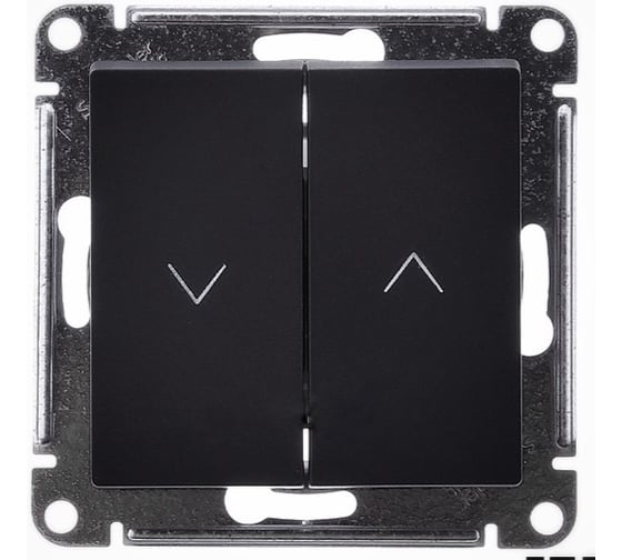 Выключатель жалюзи Systeme Electric AtlasDesign Базальт, 2-кл., 10А, механизм ATN001419 5 шт 4690201026280 1