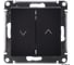 Выключатель жалюзи Systeme Electric AtlasDesign Базальт, 2-кл., 10А, механизм ATN001419 5 шт 4690201026280 1