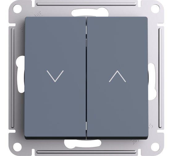 Выключатель жалюзи Systeme Electric Atlasdesign грифель, 2-кл. 10а, механизм ATN000719 5 шт 4690201021544 1