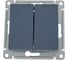 Выключатель жалюзи Systeme Electric Atlasdesign грифель, 2-кл. 10а, механизм ATN000719 5 шт 4690201021544 3