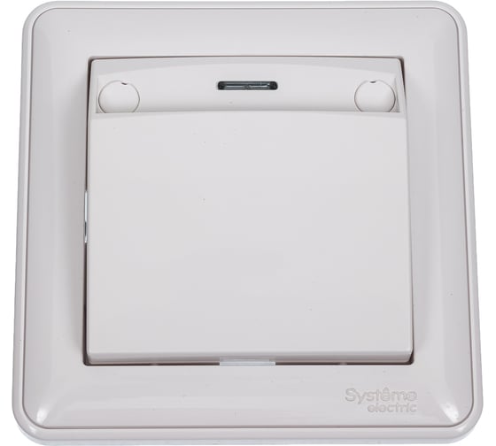 Выключатель карточный Systeme Electric Wessen 59 белый, 16а (в сборе с рамкой) VS616-051-18 10 шт 4690201008835 1