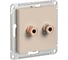 Аудиорозетка Systeme Electric Atlasdesign песочный 2-ая ATN001287 5 шт 13606485820139 1