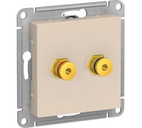 Аудиорозетка Systeme Electric (Schneider Electric) AtlasDesign Беж двухместная SE ATN000287 10 шт 13606489583733
