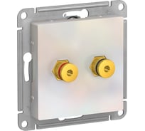Аудиорозетка Systeme Electric (Schneider Electric) AtlasDesign жемчуг двухместная SE ATN000487 10 шт 13606489584518
