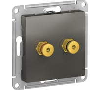Аудиорозетка Systeme Electric (Schneider Electric) AtlasDesign Сталь двухместная SE ATN000987 5 шт 13606489703209