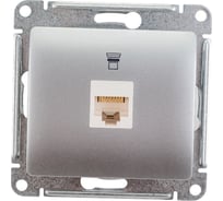 Розетка компьютерная Systeme Electric ( Schneider Electric) GLOSSA, RJ45 кат.5E, алюминий GSL000381K 10 шт 13606480658492
