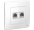 Розетка двойная компьютерная Systeme Electric ( Schneider Electric) BLANCA С/У, RJ45, кат.5E, белый BLNIS045451 10 шт 13606481194678 1