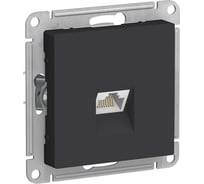 Розетка компьютерная Systeme Electric ( Schneider Electric) AtlasDesign карбон, RJ45, кат. 6A, механизм SE ATN001086 5 шт 13606481813135