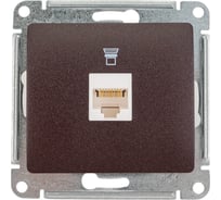 Механизм компьютерной розетки Systeme Electric ( Schneider Electric) 1-м Glossa RJ45 кат.5е шоколад GSL000881K 5 шт 53606485437168