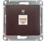 Механизм компьютерной розетки Systeme Electric ( Schneider Electric) 1-м Glossa RJ45 кат.5е шоколад GSL000881K 5 шт 53606485437168 1