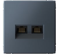 Розетка двойная компьютерная Systeme Electric ArtGallery Грифель RJ45+RJ45, кат.6А, механизм GAL000788 5 шт 4690201035923