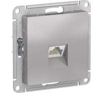 Розетка компьютерная Systeme Electric ( Schneider Electric) AtlasDesign алюминий, RJ45, кат. 6A, механизм SE ATN000386 10 шт 13606481813067