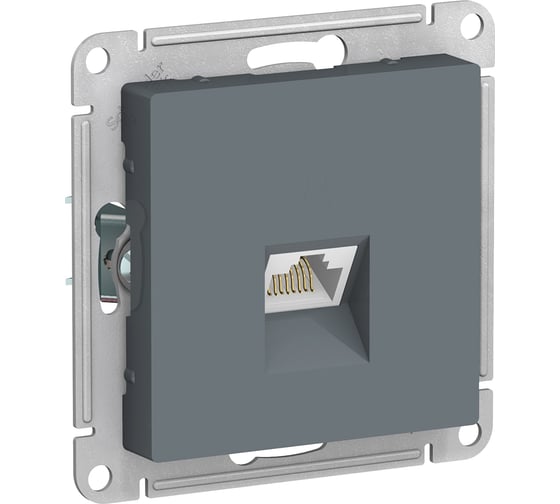Розетка компьютерная Systeme Electric ( Schneider Electric) AtlasDesign Грифель, RJ45, кат. 6A, механизм SE ATN000786 10 шт 13606481813104