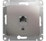 Механизм компьютерной розетки Systeme Electric ( Schneider Electric) 1-м Glossa RJ45 кат.5е платина GSL001281K 5 шт 53606481274842 3