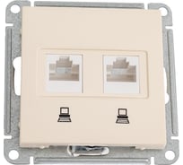 Розетка двойная компьютерная Systeme Electric ( Schneider Electric) W59 rj45 кат.5e, механизм, слоновая кость RSI-251KK5E-2-86 10 шт 4607138060713