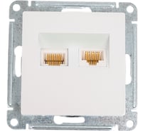Механизм компьютерной розетки Systeme Electric ( Schneider Electric) RJ45 2-м AtlasDesign CAT.5e жемчуж. ATN000485 10 шт 13606489586192