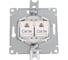 Розетка двойная компьютерная Systeme Electric ( Schneider Electric) Glossa Платина RJ45+RJ45, кат.5E SE GSL001285KK 5 шт 53606481274859 3