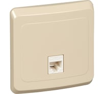 Розетка компьютерная Systeme Electric ( Schneider Electric) этюд с/у rj45 кат.5е, кремовый, россия KOMC-001K 10 шт 4607098941183