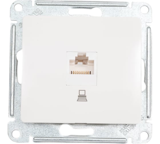 Розетка компьютерная Systeme Electric ( Schneider Electric) Glossa Молочная, RJ45 кат.5E GSL000981K 10 шт 13606480982474 1