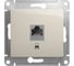 Розетка компьютерная Systeme Electric ( Schneider Electric) Glossa Молочная, RJ45 кат.5E GSL000981K 10 шт 13606480982474 2